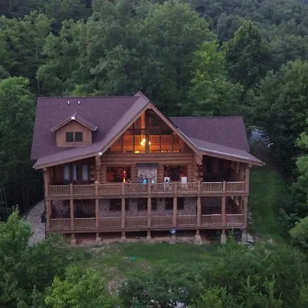 Big Bear Ridge Lodge: Mountain View Log Cabin Retreat Gatlinburg Exterior photo