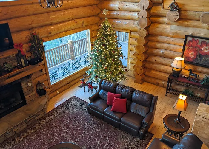 Big Bear Ridge Lodge - Breathtaking Mountain Views And Private Forest Scenes In Amazing Large Log Cabin