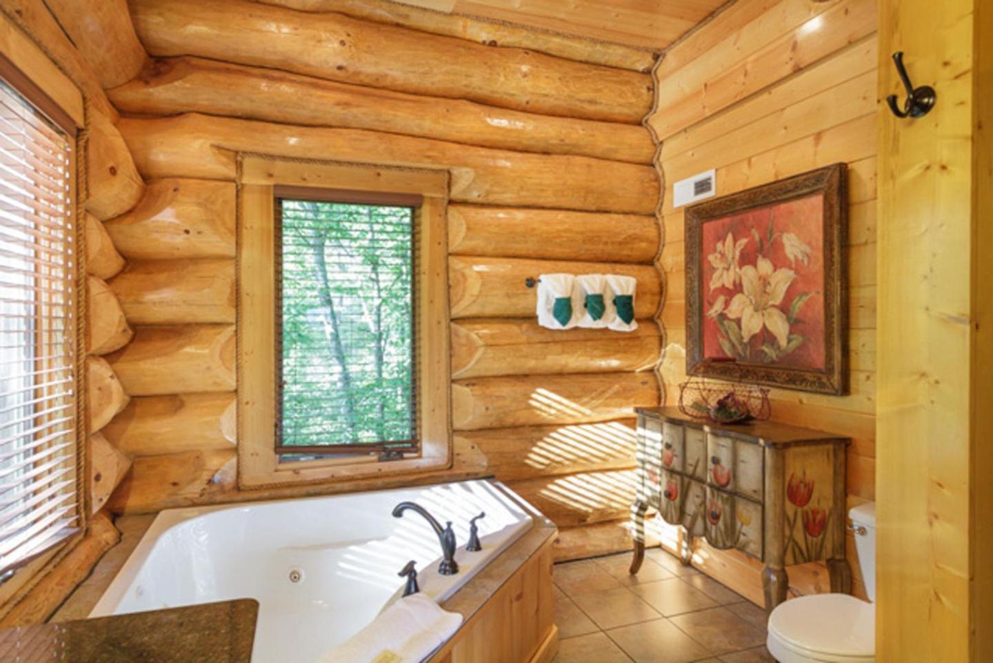 Big Bear Ridge Lodge: Mountain View Log Retreat